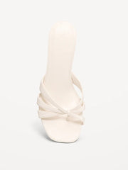 Strappy Kitten-Heel Sandals for Women