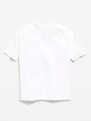 Short-Sleeve Rashguard Swim Top for Boys