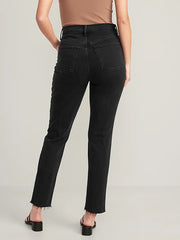 High-Waisted OG Straight Ankle Jeans