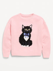 Long-Sleeve Pullover Sweater for Girls