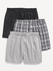 3-Pack Poplin Boxer Shorts