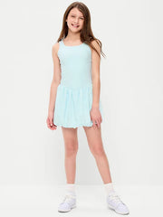 PowerSoft Sleeveless Bubble Athletic Dress for Girls