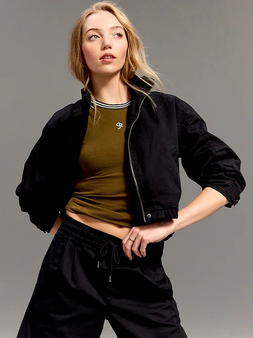 Old Navy x Christopher John Rogers Mock-Neck Bomber Jacket