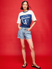 Old Navy x Disney Minnie Mouse High-Waisted OG Jean Cut-Off Shorts-- 4-inch inseam for Women