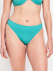 Mid-Rise Bikini Swim Bottoms