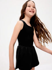 PowerChill Sleeveless Ruffle-Trim Romper for Girls