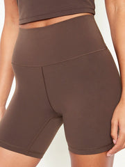 High-Waisted StudioSmooth Biker Shorts -- 6-inch inseam