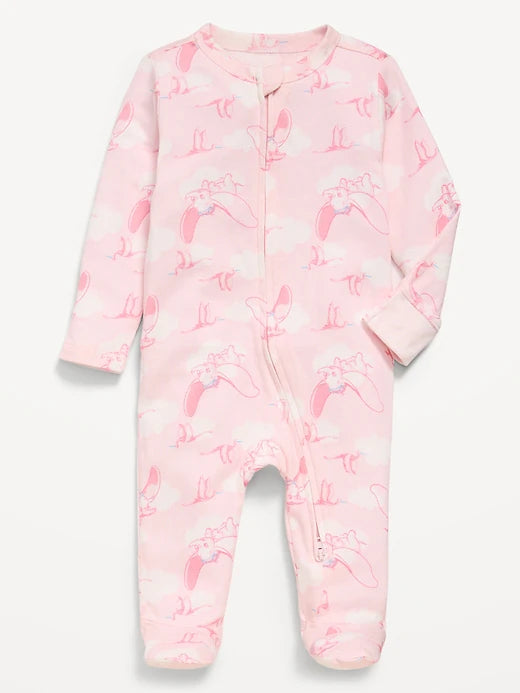 Disney© Dumbo 2-Way-Zip Sleep & Play Footed One-Piece for Baby