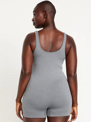 Seamless Ribbed Short Bodysuit