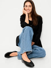 V-Cut Ballet Flats