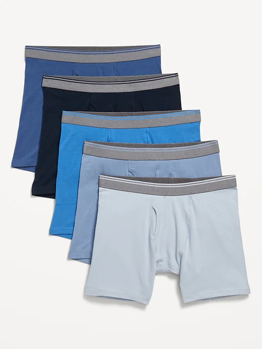 Soft-Washed Boxer-Brief 5-Pack -- 6.25-inch inseam