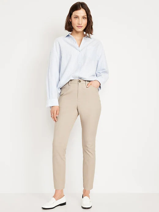 High-Waisted Uniform Skinny Pants