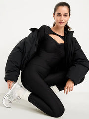 PowerSoft Long-Sleeve Cut-Out Top