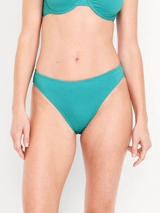 Mid-Rise Bikini Swim Bottoms