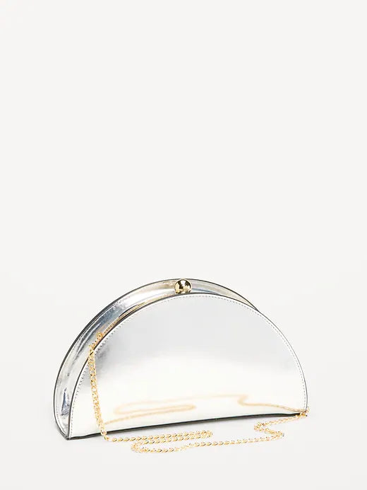 The Occasion by Old Navy Half-Moon Clutch
