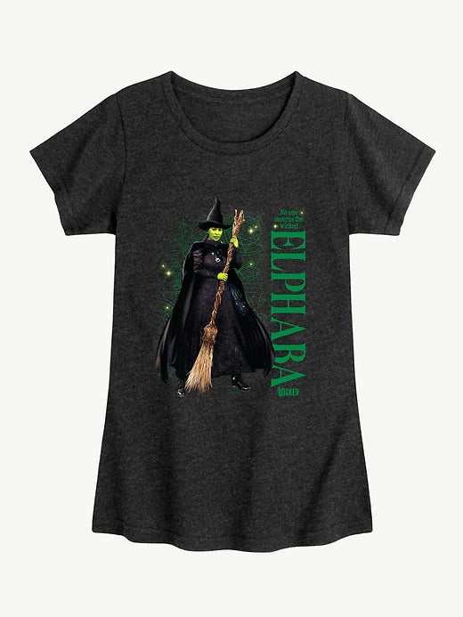 Elphaba No One Mourns Fitted Short Sleeve Tee For Kids