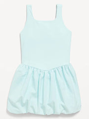 PowerSoft Sleeveless Bubble Athletic Dress for Girls