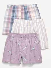 3-Pack Poplin Boxer Shorts