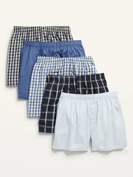 5-Pack Poplin Boxer Shorts