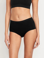 High-Waisted Everyday Brief Cotton Underwear 6-Pack