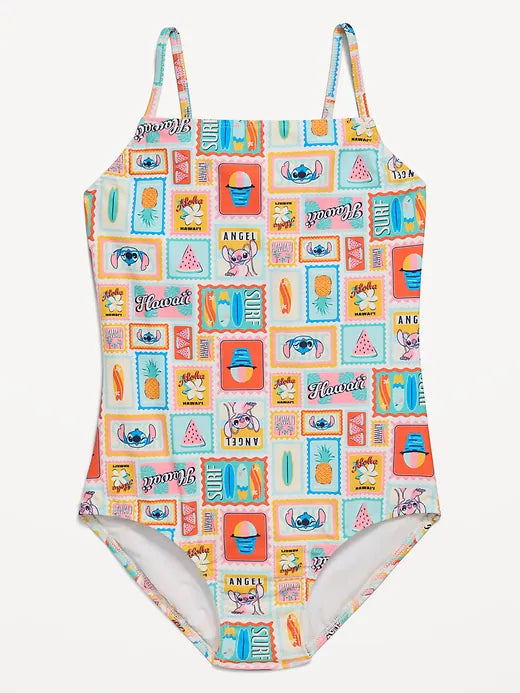 Disney© Stitch Back Cutout One-Piece Swimsuit for Girls