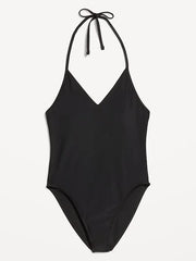 V-Neck Halter Swimsuit