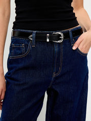 Faux-Leather Western Belt