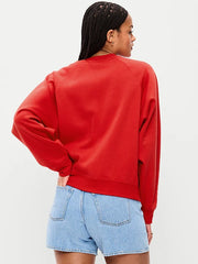 Oversized Raglan Graphic Sweatshirt