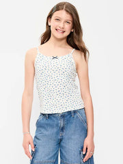 Fitted Printed Tank Top for Girls