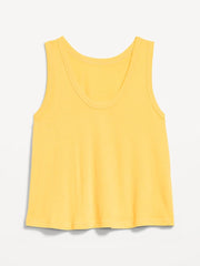 Relaxed Scoop-Neck Tank Top