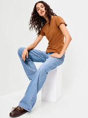 Lettuce-Edge Pointelle Top