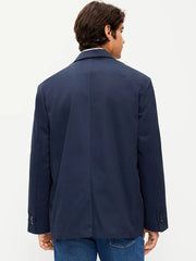 Oversized Twill Blazer