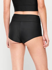 High-Waisted Retro Swim Bottoms