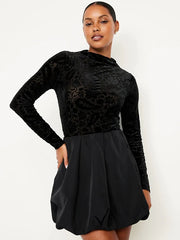 Taffeta Bubble Mini Skirt