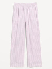 High-Waisted Poplin Pajama Pant