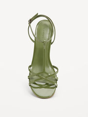 T-Strap Wedge Sandals for Women