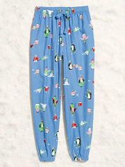 Plaid Flannel Pajama Joggers for Women