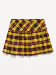 Pleated Twill Skort for Girls