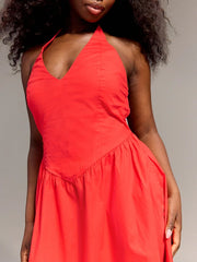 Old Navy x Christopher John Rogers Halter Drop-Waist Dress