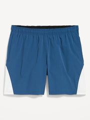 Loose Color-Block Shorts -- 5-inch inseam