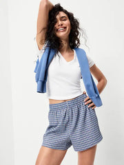 Seersucker Boxer Pajama Shorts
