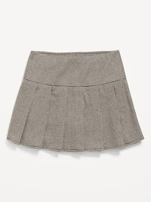 Pleated Twill Skort for Girls