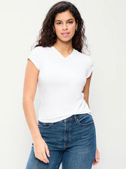 Snug High V-Neck T-Shirt